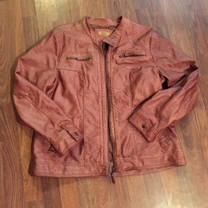 Fashion Moto jacket in brown